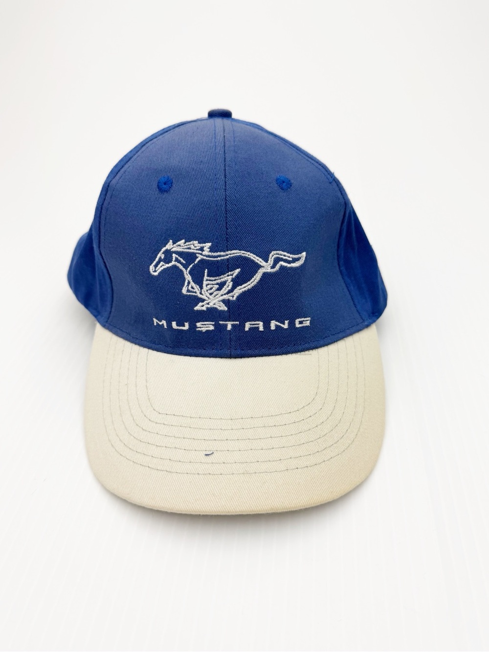 Ford Mustang Horse Logo Blue Baseball Cap Hat